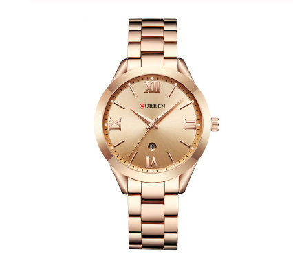 CURREN 9007 Women's Waterproof Quartz Watch with Calendar