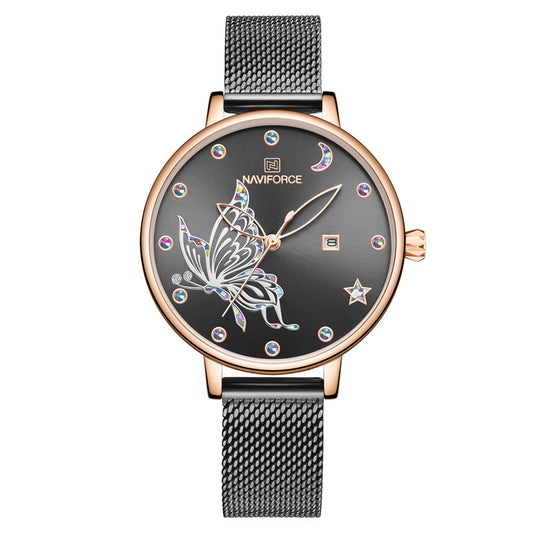 NAVIFORCE NF5011 Women's Butterfly Quartz Watch