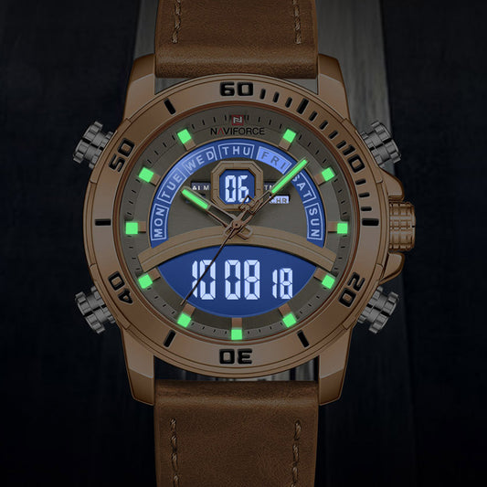 NAVIFORCE Men's Waterproof Digital Quartz Military Watch