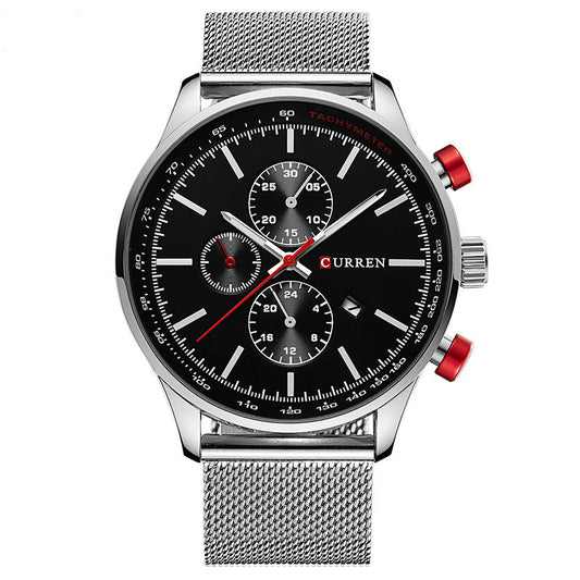 CURREN 8227 Men's Sport Casual Three-Eye Watch