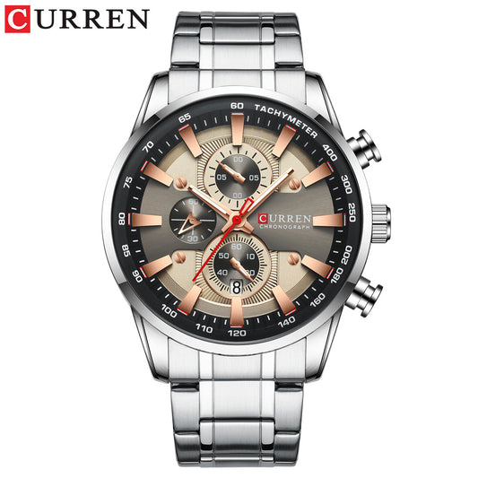 Curren 8351 Men's Waterproof Quartz Watch with Calendar