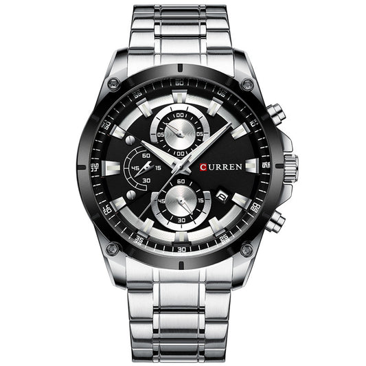 CURREN 8360 Men's Waterproof Quartz Watch with Calendar