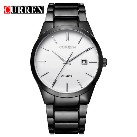 CURREN 8106 Quartz Men's Watch with Steel Band