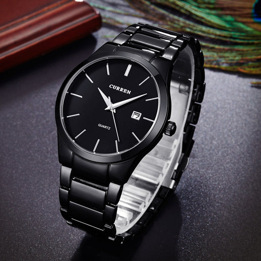CURREN 8106 Quartz Men's Watch with Steel Band