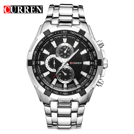 CURREN Men's Business Watch, Stainless Steel Quartz