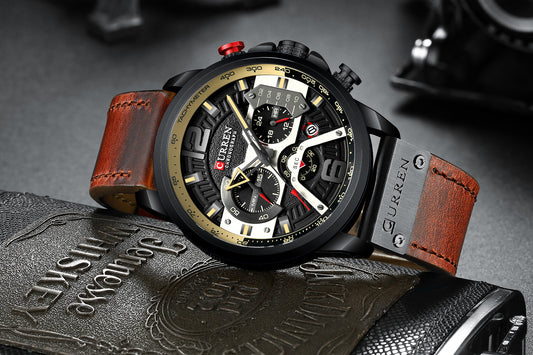 CURREN 8329 Men's Waterproof Multifunction Watch