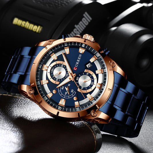 CURREN 8360 Men's Waterproof Quartz Watch with Calendar