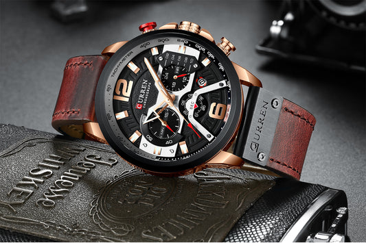 CURREN 8329 Men's Waterproof Multifunction Watch